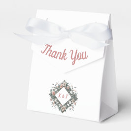 aardse bloemenwijnstok bedankdoosjes