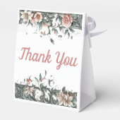 aardse bloemenwijnstok bedankdoosjes (Achterkant)