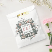 aardse bloemenwijnstok bedankzakje (Gezegeld)