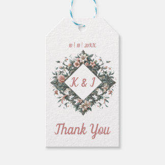 aardse bloemenwijnstok cadeaulabel