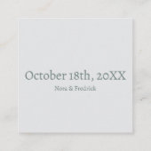 Aardse bloemenwijnstok invoegen informatiekaartje (Achterkant)