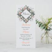 Aardse Bloemenwijnstok Menu (Staand voorkant)