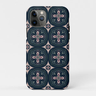 Aardse Bloemige Geometrische Tegels Case-Mate iPhone Case
