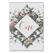 Aardse Bloemige Wijnstok Kaart (Achterkant)