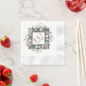 Aardse Bloemige Wijnstok Servet (Insitu)