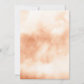 Aardse bloempotten gedroogd Palm Navy Blue Wedding Kaart (Achterkant)