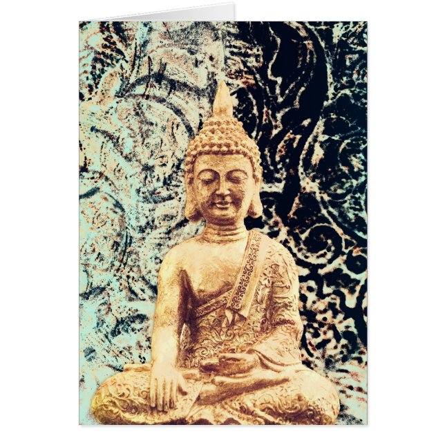 Aardse Boeddha Elegante Zen Verlichting Dank U (Voorkant)