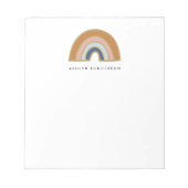 Aardse Boheemse Regenboog Aangepaste Naam Notitieblok (Voorkant)