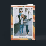 Aardse Boho Abstracte Golvende Lijnen Terracotta F Feestdagen Kaart<br><div class="desc">Aangepaste Aardse Boho Abstracte Golvende Spiraallijnen Foto Vakantiewenskaart</div>