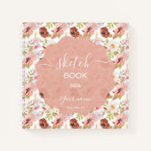 Aardse Boho Bloemen Notitieboek (Voorkant)