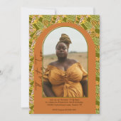 Aardse Boho Botanische Bladeren Foto 32e Verjaarda Kaart (Voorkant)