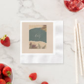 aardse  boho chic groen bruiloft servet (Insitu)