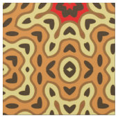 Aardse Boho Chic Mozaïek Geometrisch Patroon Stof (Close Up)