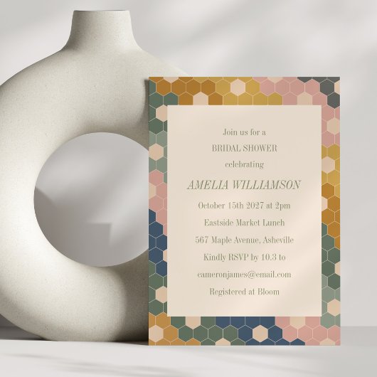 Aardse Boho Chic  Vrijgezellenfeest Kaart