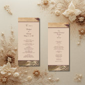 Aardse Boho chique groen bruiloft menu