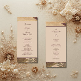 Aardse  Boho chique groen bruiloft menu