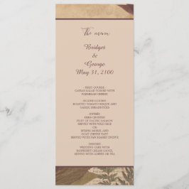 Aardse  Boho chique groen bruiloft menu