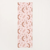 Aardse boho-maanpatroon monogram yogamat (Achterkant)
