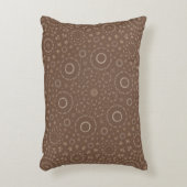 Aardse Boho Mandala geometrisch patroon | bruinroe Accent Kussen (Voorkant(Verticaal))