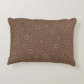 Aardse Boho Mandala geometrisch patroon | bruinroe Accent Kussen (Achterkant)