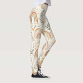Aardse Boho Regenboog en Botanische Yoga Legging (Rechts)