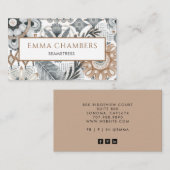 Aardse Boho Shapes Seamstress Tailor Visitekaartje (Voorkant / Achterkant)