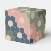 Aardse Boho Vintage Aangepaste Bruidsdouche Bedank Bedankdoosjes (Achterkant)