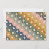 Aardse Boho Vintage Bruiloft Feest Persoonlijk Bedankkaart (Achterkant)