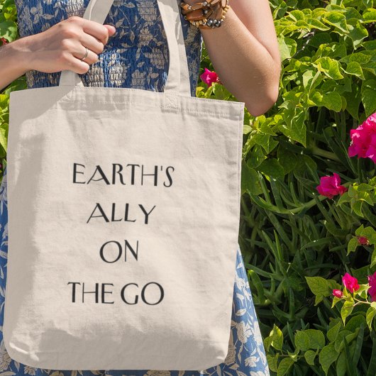Aardse Bondgenoot op de Go Duurzaam Eco Living Tote Bag