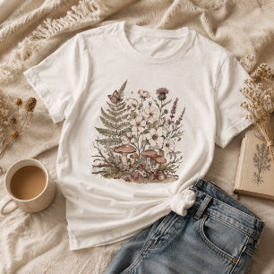 Aardse Bos Wilde Bloemen Esthetische Natuur T-shir Tri-Blend Shirt