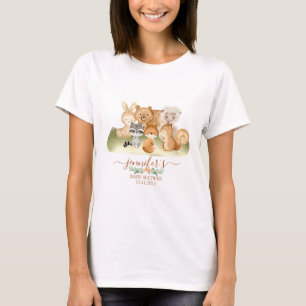 Aardse bosdieren baby mama in wording t-shirt