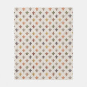 Aardse boslandschappen Fleur-de-lis ontwerp licht Fleece Deken (Voorkant)