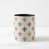 Aardse boslandschappen Fleur-de-lis ontwerp licht Mok (Midden)