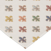 Aardse boslandschappen Fleur-de-lis ontwerp Licht Tafelkleed (Gekanteld)