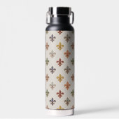 Aardse boslandschappen Fleur-de-lis ontwerp Licht Waterfles (Voorkant)