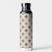 Aardse boslandschappen Fleur-de-lis ontwerp Licht Waterfles (Links)