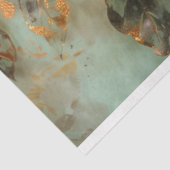 Aardse Botanische Elegantie Tissue Papier (Detail)