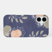 'Aardse botanische lijnkunst' iPhone 16 Hoesje (Achterkant horizontaal)