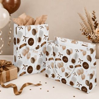 Aardse Bruine Ballon & Bento Cake Verjaardag Groot Cadeauzakje