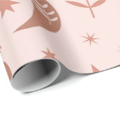 Aardse Bruine Boho Maan Patroon Cadeaupapier (Rol Hoek)