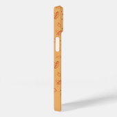 Aardse Bruine Herfst Paddenstoelenpatroon Case-Mate iPhone Case (Achterkant / Rechts)