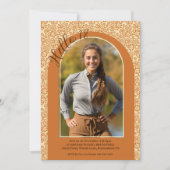 Aardse Crème Tan Floral Boho Country 18e Verjaarda Kaart (Voorkant)