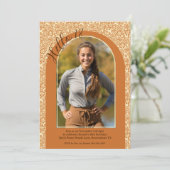 Aardse Crème Tan Floral Boho Country 18e Verjaarda Kaart (Staand voorkant)