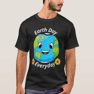 Aardse dag elke dag, aarde dag voor vrouwen,mannen t-shirt