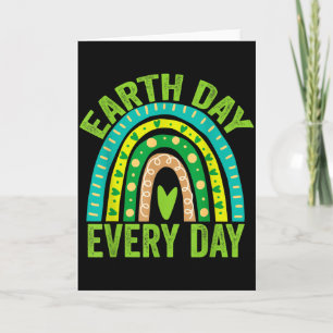 Aardse Dag Elke Dag Groene Regenboog Aardse Dag Kaart