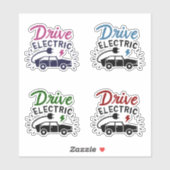 Aardse Dag van de Elektrische Eco-campagne Sticker (Vel)