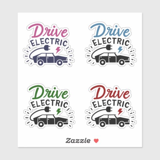 Aardse Dag van de Elektrische Eco-campagne Sticker (Vel)