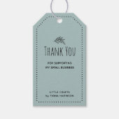 Aardse Dank Je Dat Je Mijn Kleine Zakelijke Ondern Cadeaulabel (Voorkant)