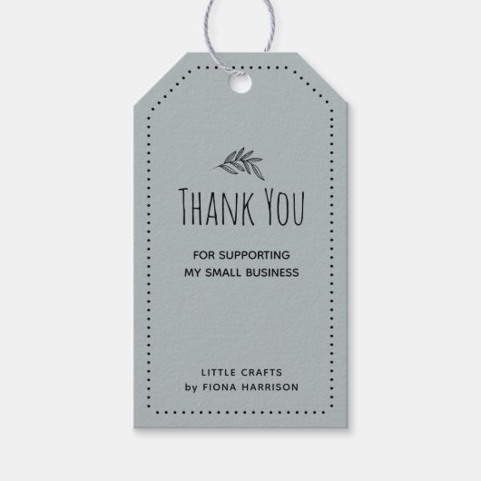 Aardse Dank je voor het steunen van mijn kleine be Cadeaulabel (Voorkant)