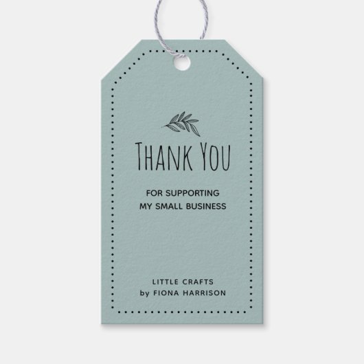 Aardse Dank je voor het steunen van mijn kleine be Cadeaulabel (Voorkant)